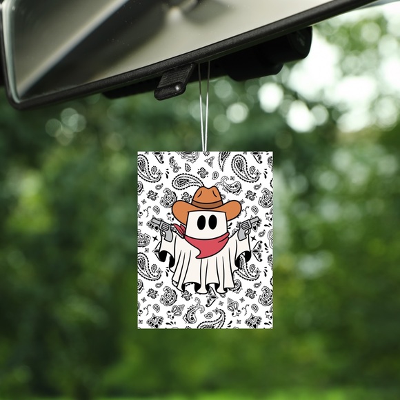 Cowboy Ghost Custom Car Freshner - Picture 1 of 1